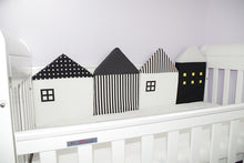 Load image into Gallery viewer, 4pcs/set Baby Bed Bumper Little House Pattern Crib