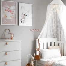 Load image into Gallery viewer, Baby Bed Tent Infant White Lace Round Hung Dome