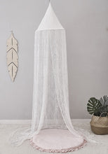 Load image into Gallery viewer, Baby Bed Tent Infant White Lace Round Hung Dome